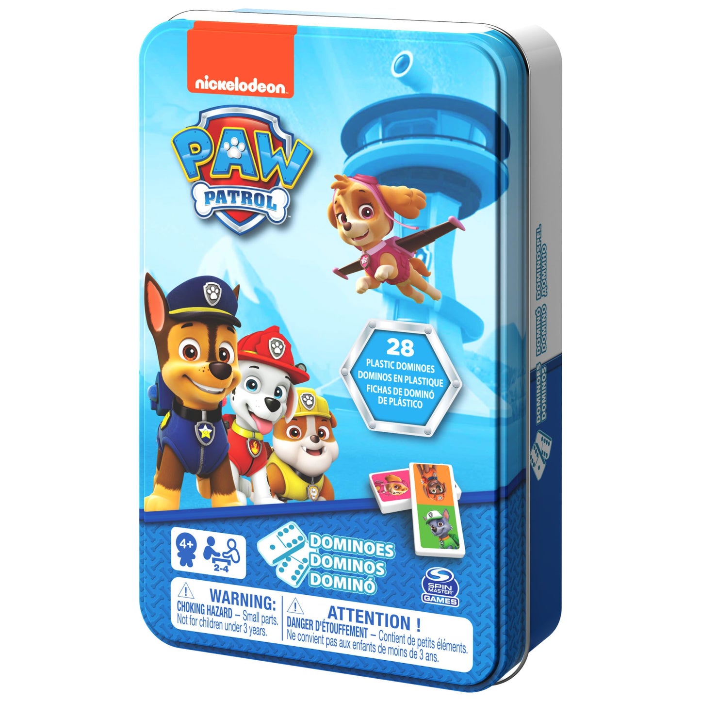 Paw Patrol 6033087 Dominoes Game in Tin