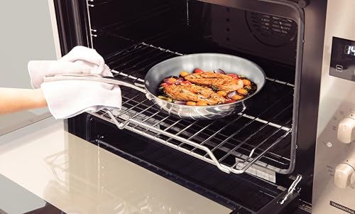 Tramontina Grano Frying Pan Stainless Steel for Induction, Electric, Gas and Ceramic Glass Hobs