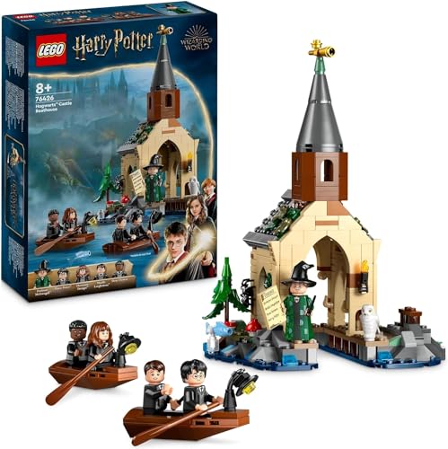 LEGO Harry Potter Hagrid’s Hut: An Unexpected Visit, Toy House for 8 Plus Year Old Kids, Boys & Girls, Includes Dragon and Dog Figures plus 5 Character Minifigures Hermione & Ron, Gift Idea 76428