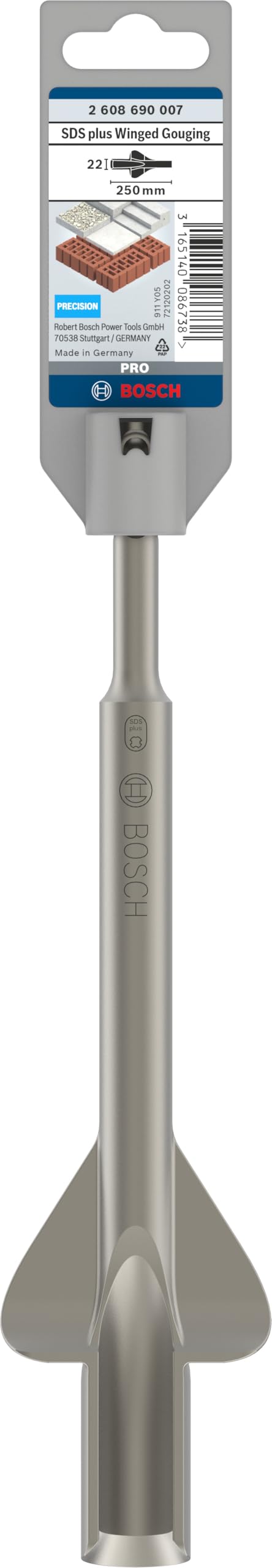 Bosch Professional 3tlg. Meißel-Set Long Life SDS-plus