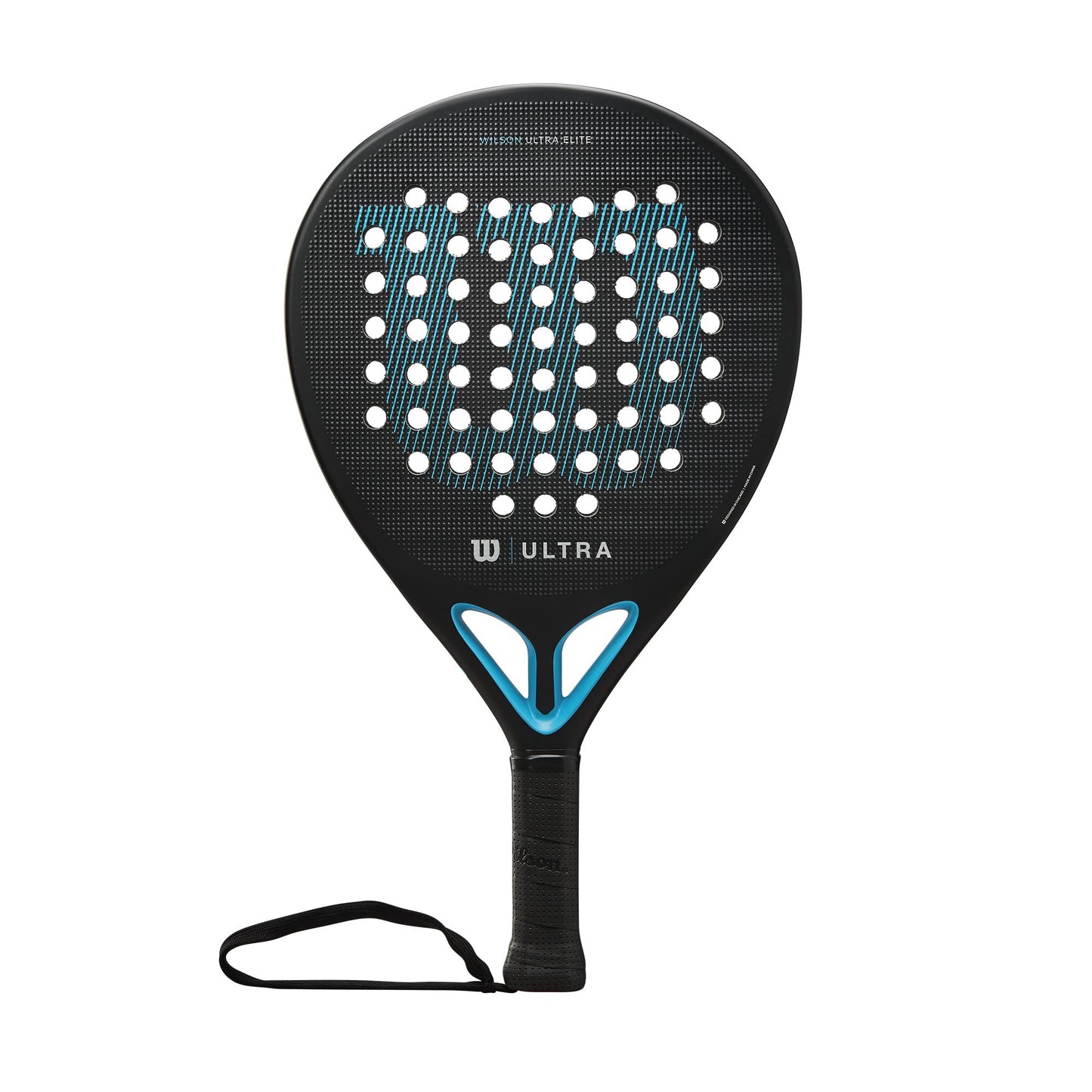 Wilson Ultra Elite V2 Padel Racket, Fibreglass/EVA, 361 g, Black/Blue, WR066911U2