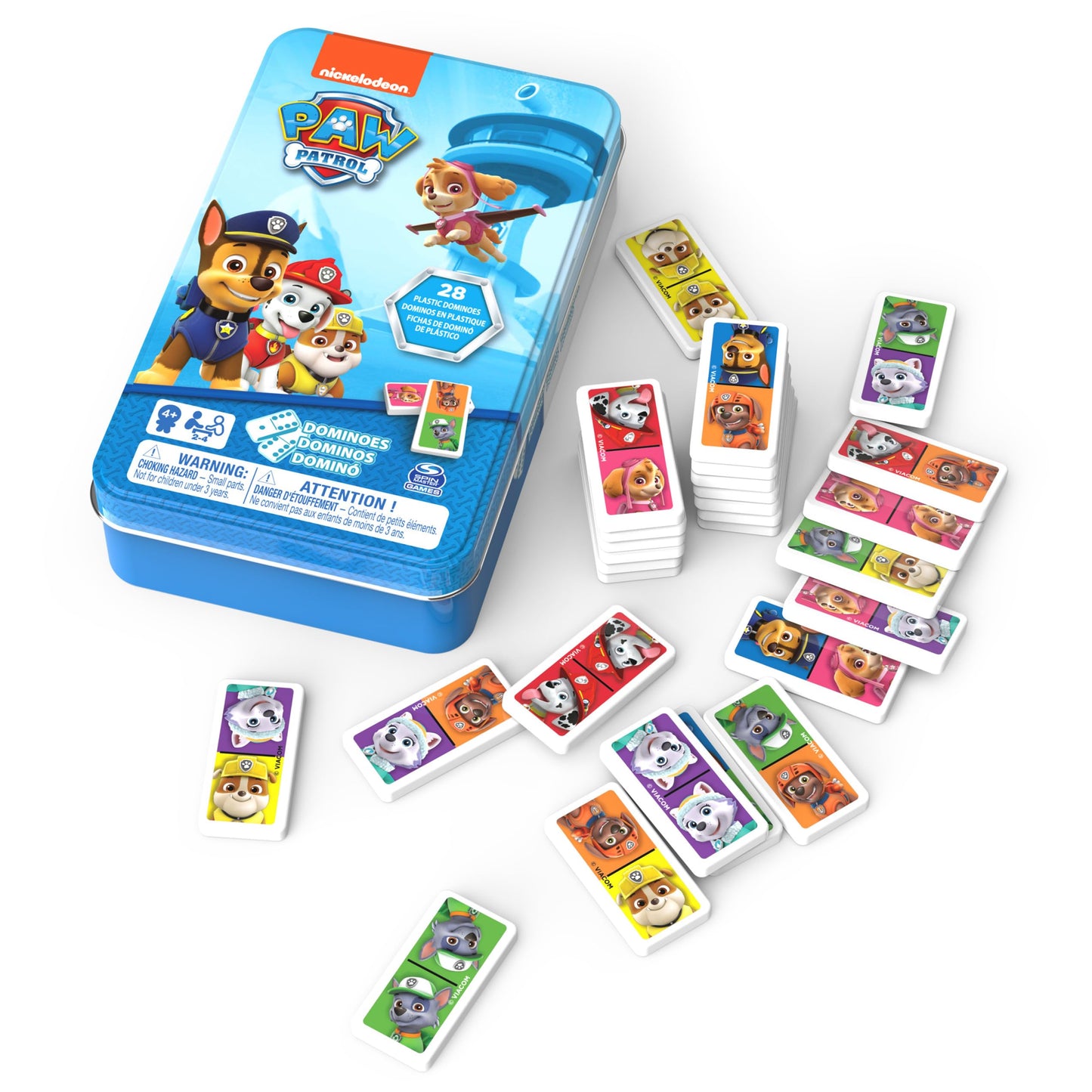 Paw Patrol 6033087 Dominoes Game in Tin