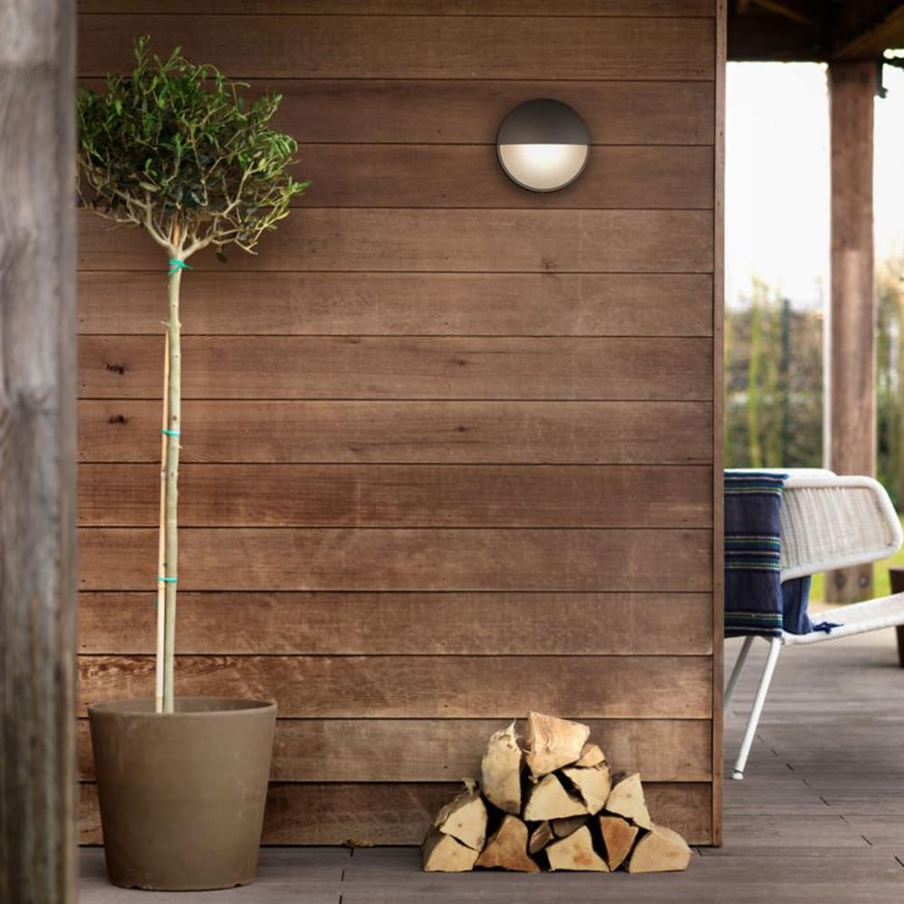 Philips myGarden Capricorn LED Outdoor Wall Light with Motion Sensor, 1 x 6 W Integrated LED Light - Black