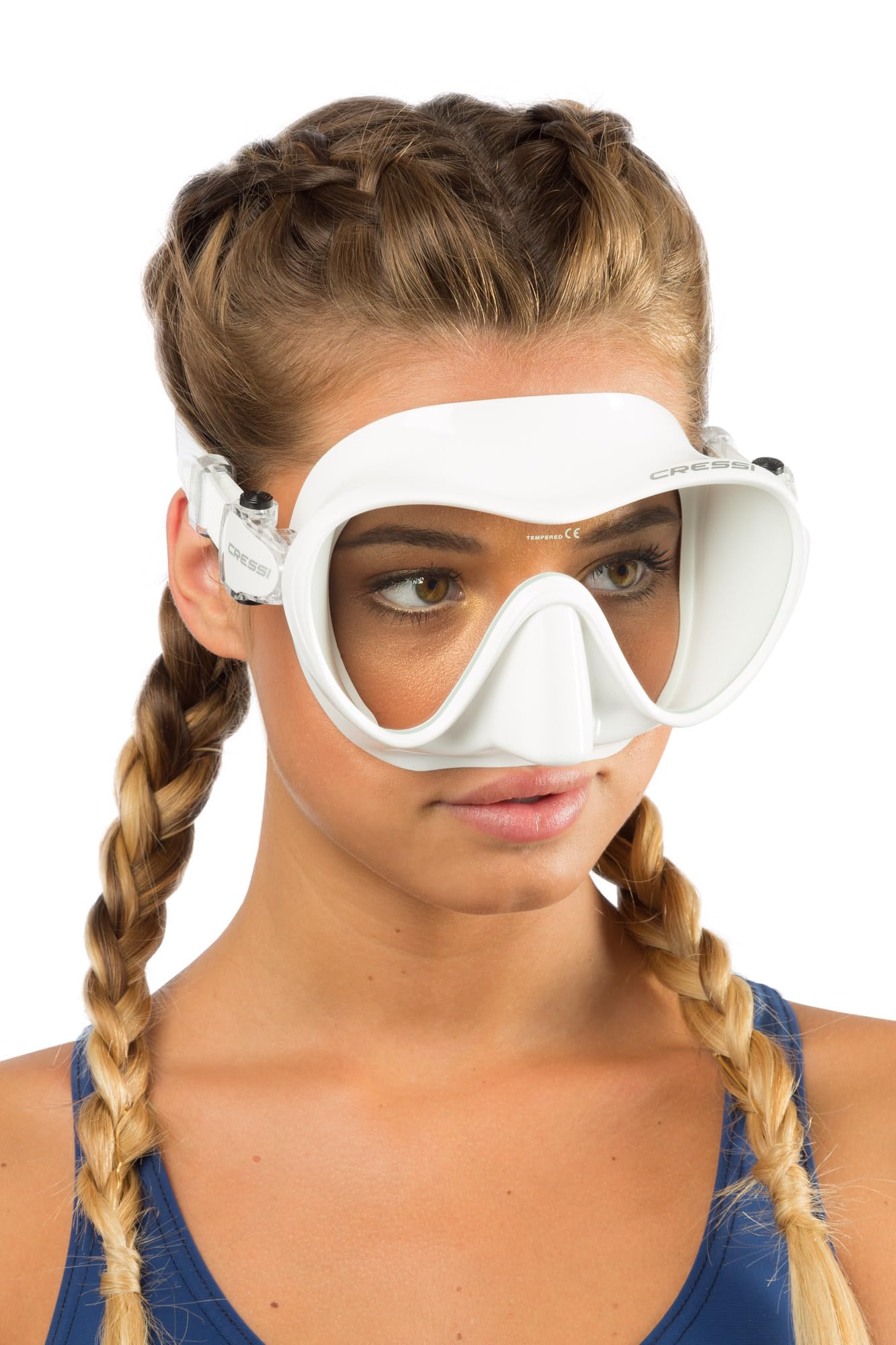 CRESSI F1 - Frameless Mask F1 or Combo Set Frameless Mask + Snorkel Dry for Diving and Snorkelling, One Size, Unisex