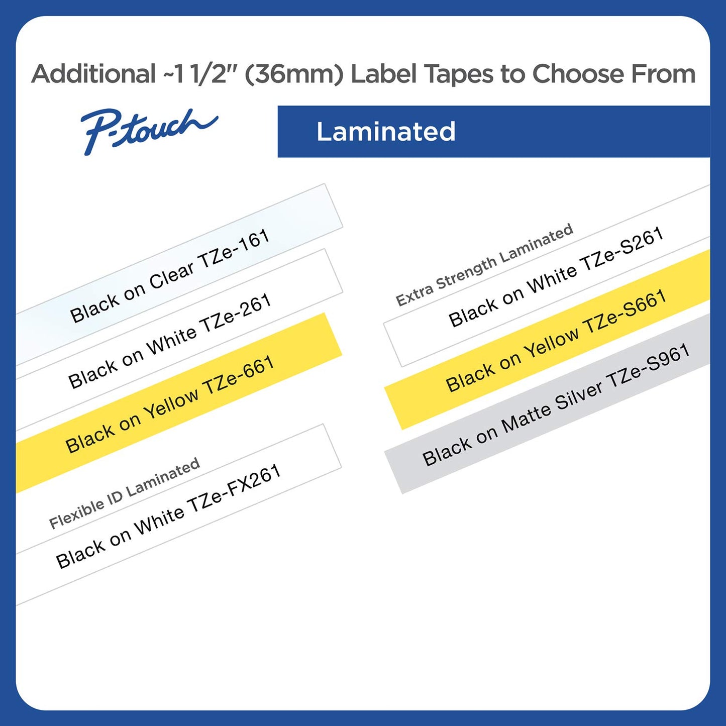 Brother Labelling Tape Cassette Laminated, Brother Genuine Supplies