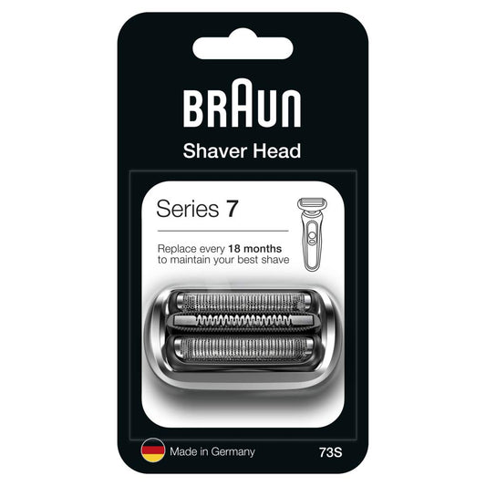 Braun Series 7 Electric Shaver ORIGINAL Replacement Head, Easily Attach Your New Shaver Head, Compatible With New Generation Series 7 Shavers, 73S, Silver