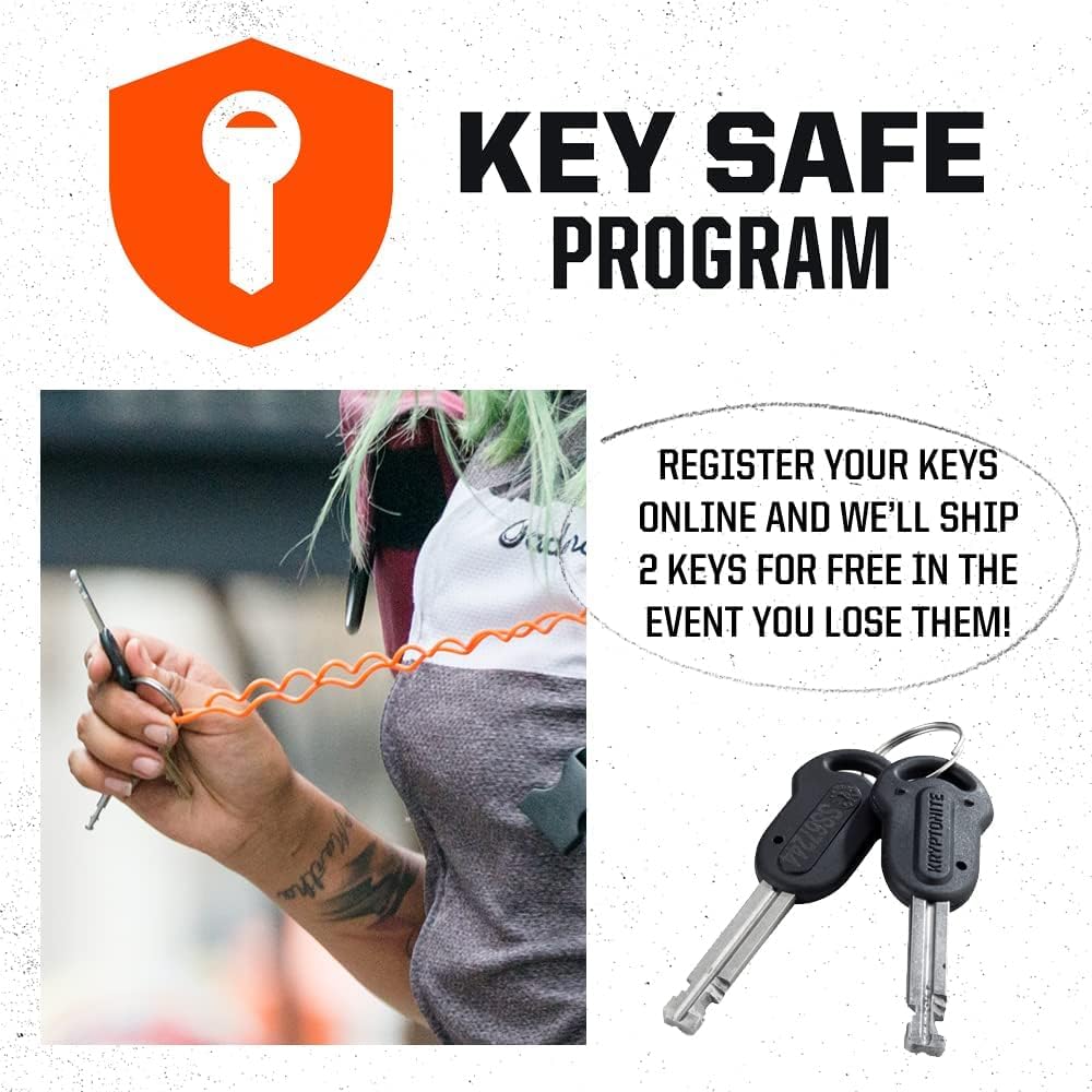 Kryptonite New York Fahgettaboudit Bicycle Chain and New York Disc Bike Lock - Black/yellow