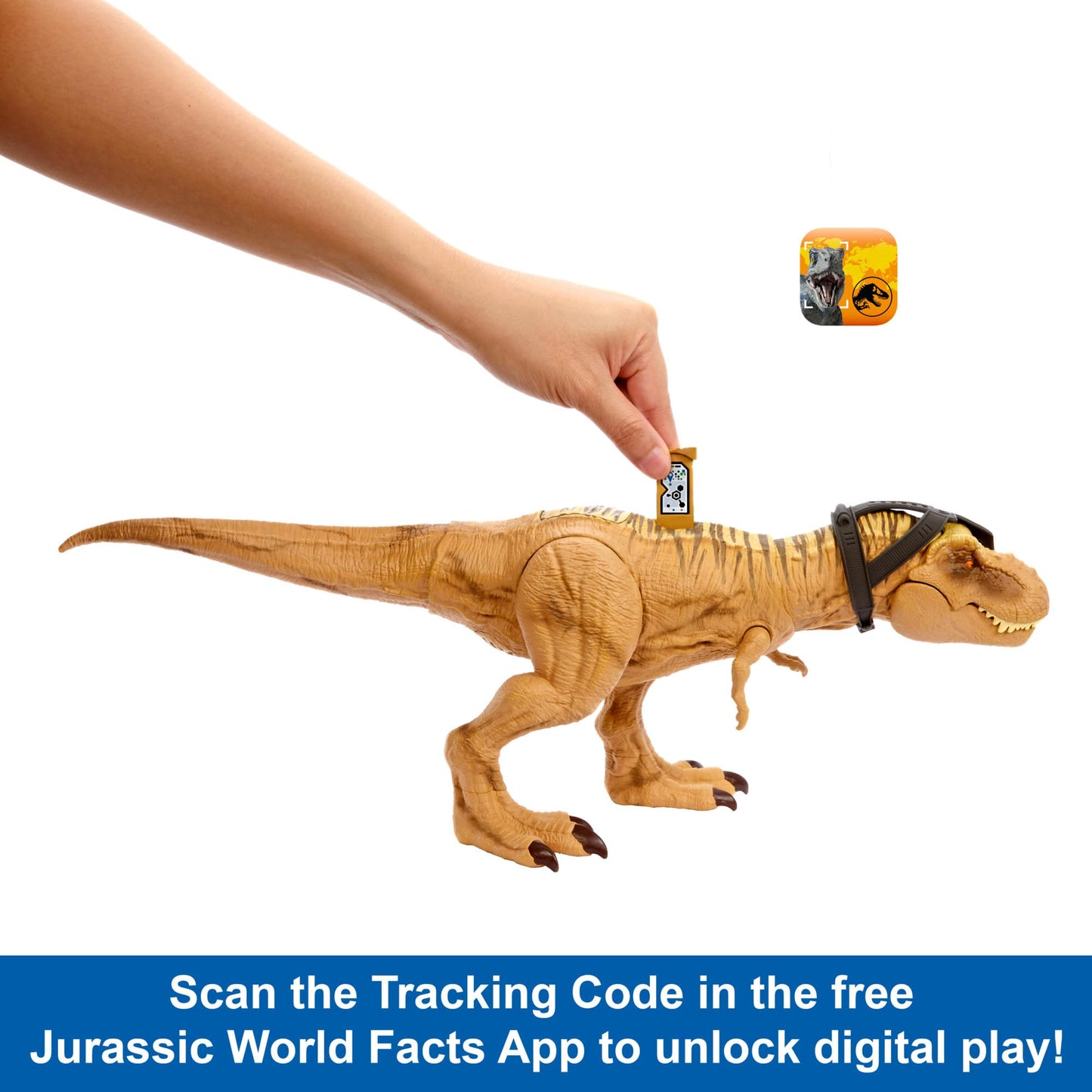 Mattel Jurassic World „Dominion: EIN neues Zeitalter“ Fressender Kampfaction T-Rex Actionfigur