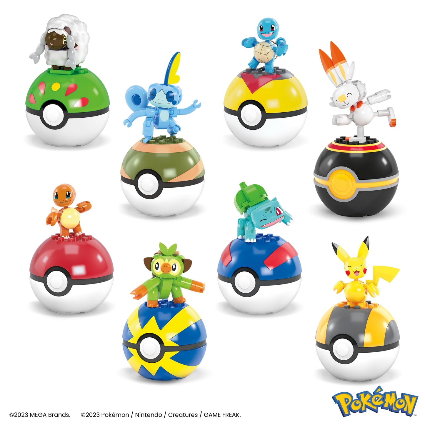 MEGA Pokemon Building Toys Set Fire-Type Trainer Team