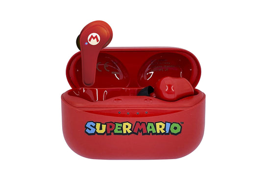 OTL Technologies Super Mario Wireless Bluetooth V5.0 Headphones with Charging Case Red