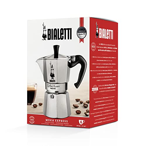 Bialetti Moka Express Aluminium Stovetop Coffee Maker