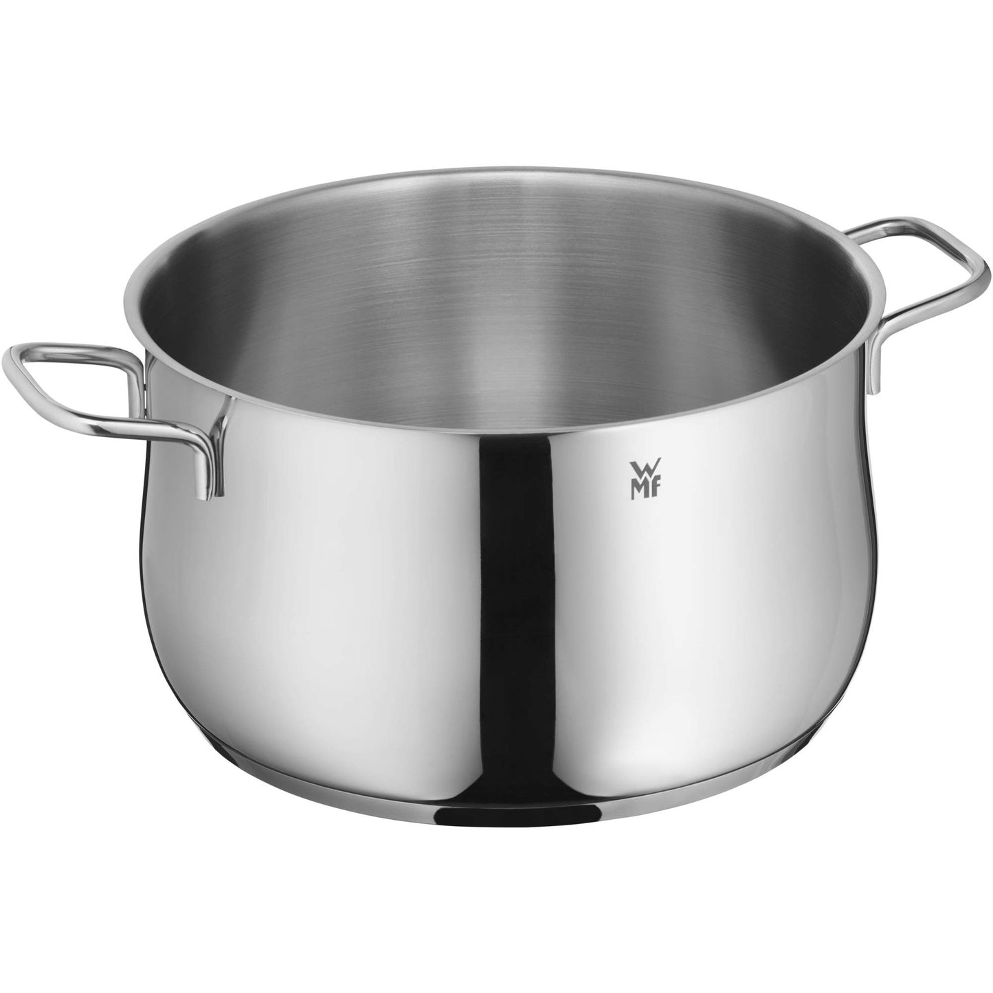 WMF High Casserole Approx 3.7L Diadem Plus Pouring Rim Glass Lid Cromargan Stainless Steel Polished Suitable for Induction Hobs Dishwasher Safe