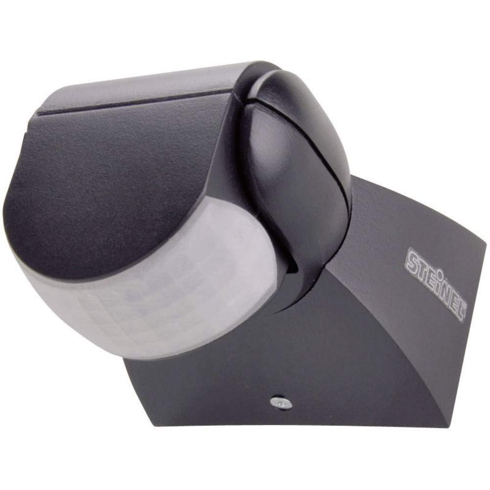 Steinel IS1 Wall/Ceiling Sensor, Black, Motion Detector, Passive Infrared, Energy efficient, IP54, Insulation Class II, for Interior and Exterior, 120 ° Detection.