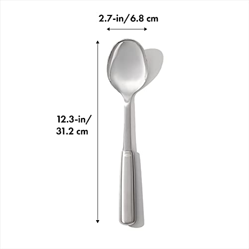 OXO Good Grips Nylon Cooking Spoon - Dishwasher Safe Kitchen Spoon for Non-Stick Cookware - Black, for Sauces and More