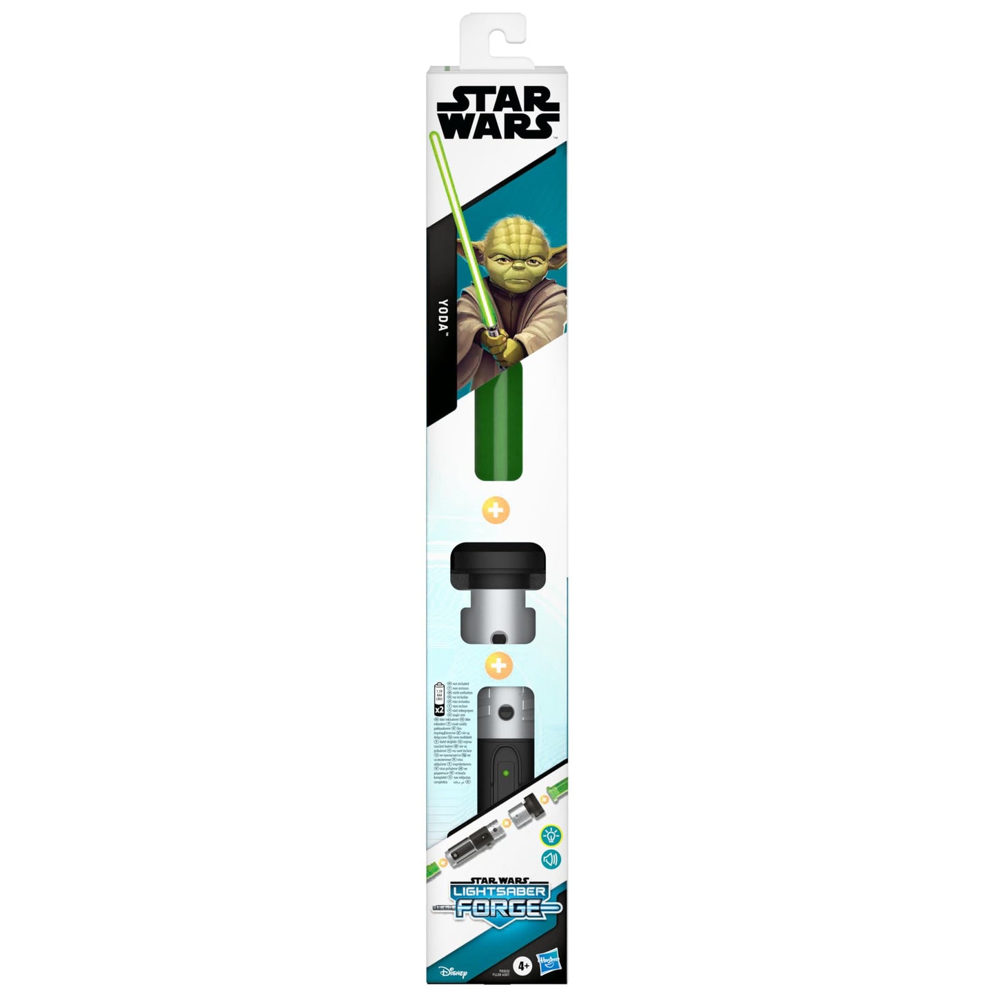 Star Wars Lightsaber Forge Yoda, Green Customizable Electronic Lightsaber, Toys for Kids