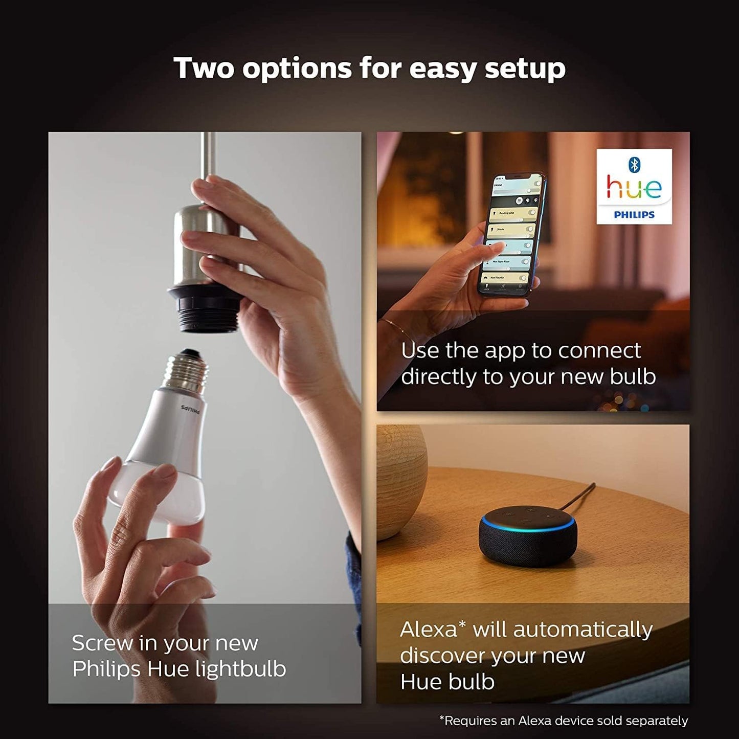 Philips Hue New White Ambiance Smart Light Bulb