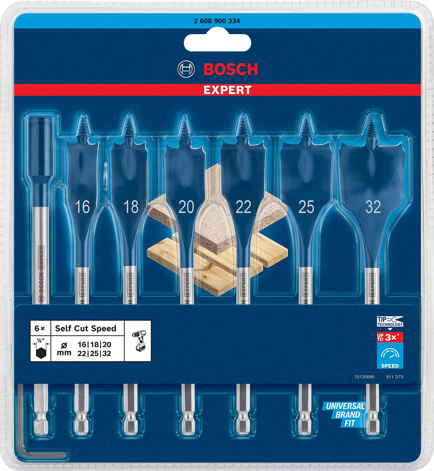 Bosch Professional 1x Expert SelfCut Speed Flachfräsbohrer