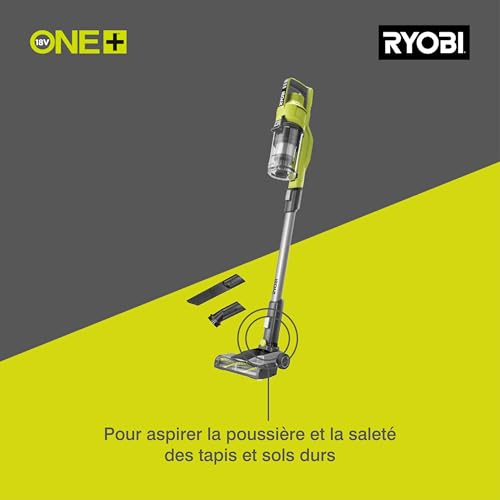 RYOBI RSV18-0 Brushed Stick Vac Hypergreen