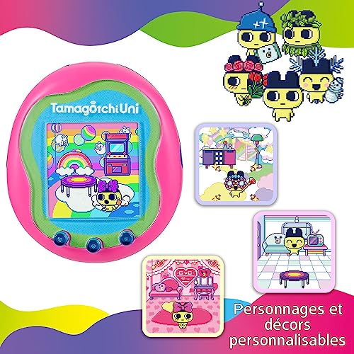 TAMAGOTCHI Bandai Uni Pink Shell Uni The Next Generation of Virtual Reality Pet connecting to the Tamaverse