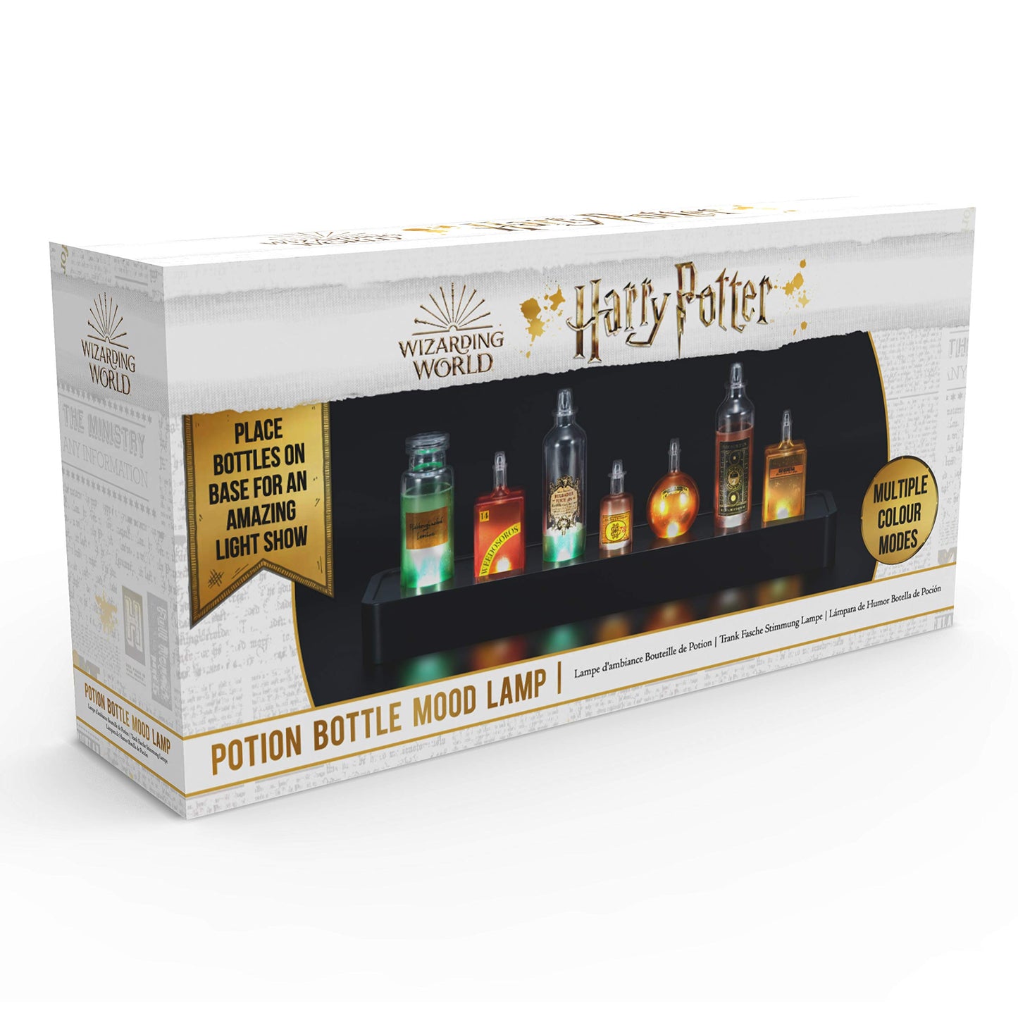 Professor Snape's Potion Bottles Mood Lamp | Bedroom Accessory Night-Light | Official Wizarding World Harry Potter Gifts, Toys and Collectables