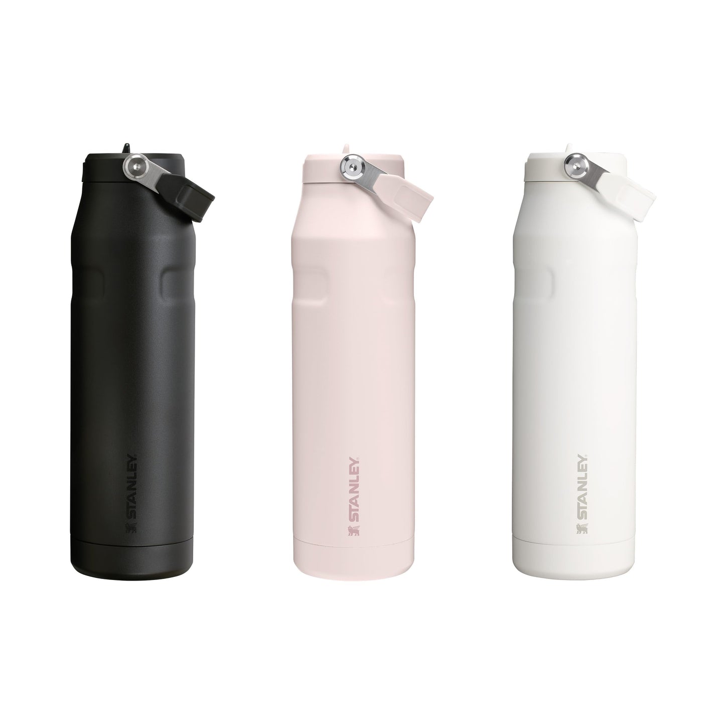 Stanley IceFlow Flip Straw 2.0 Sports Water Bottle with Straw - 15 Hours Cold - 3 Days Iced - Stainless Steel - BPA Free - Leak Resistant - Fits in Cup Holder - Dishwasher Safe