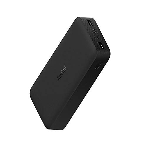 Xiaomi Redmi External Battery, 18 W, Fast Charge, Black, 20,000 mAh, Micro USB Input/USB-C, Output 2 x USB-A