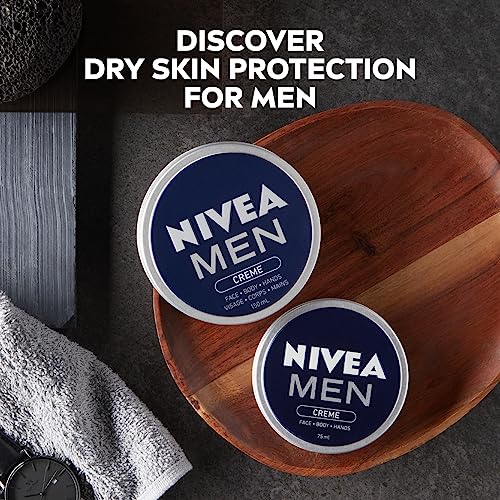 NIVEA Men Creme Pack of 5 (5 x 150 ml), Intensive Everyday Face, Body and Hand Cream with Vitamin E, Moisturising Cream For The Whole Body