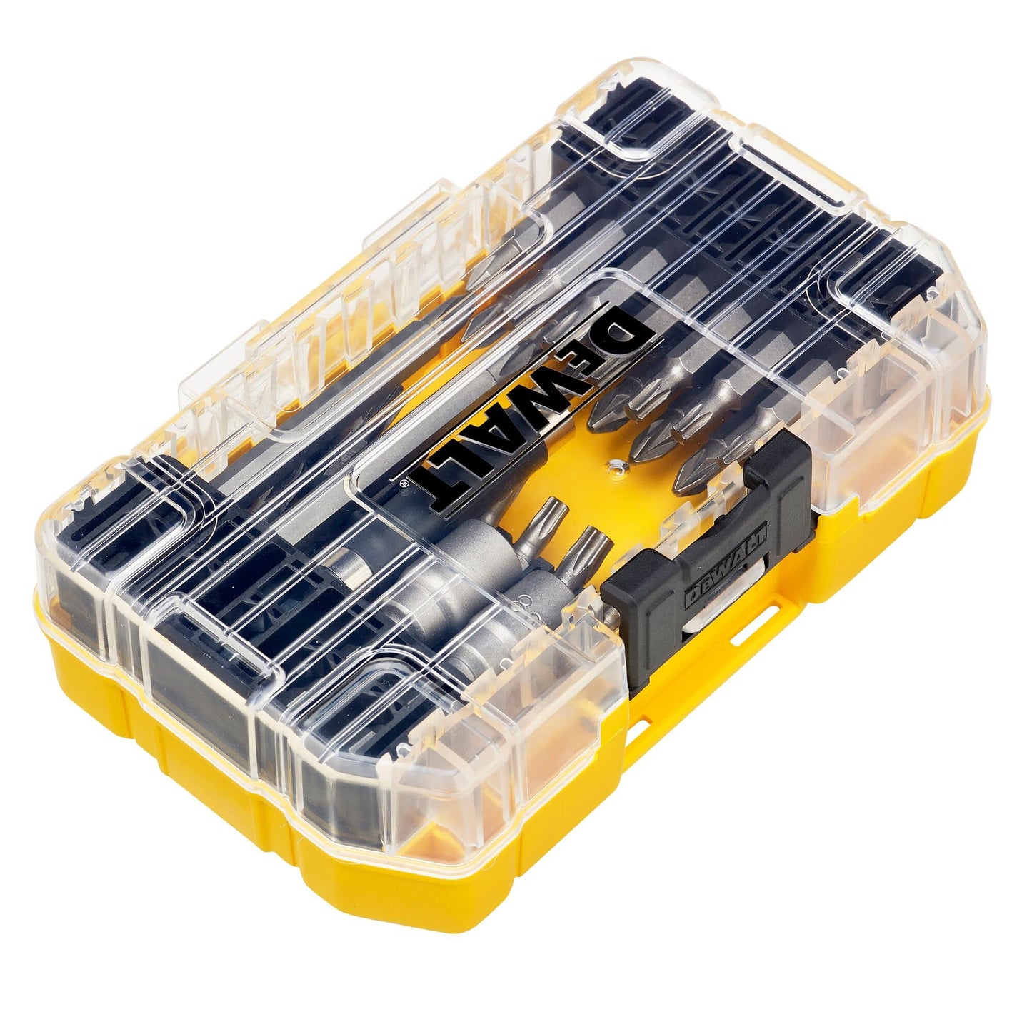 Dewalt DT70702 40 Piece Impact Screwdriver Bit Set + Tough Case Fits TStak Caddy, Black