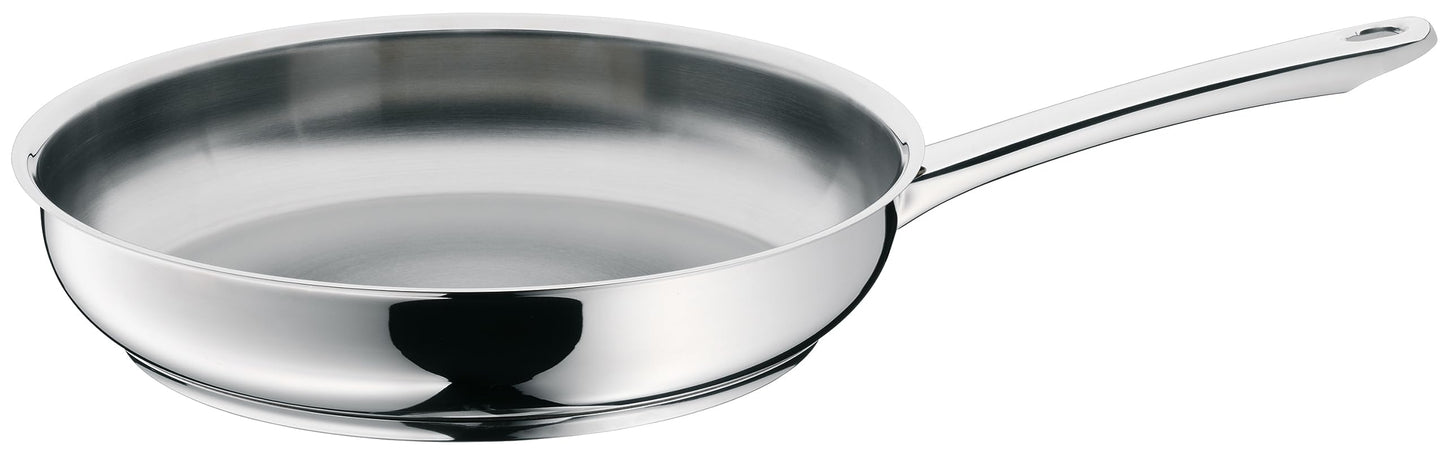 WMF Profi 24 cm, Cromargan Edelstahl unbeschichtet, Induktion, spülmaschinengeeignet, backofenfest