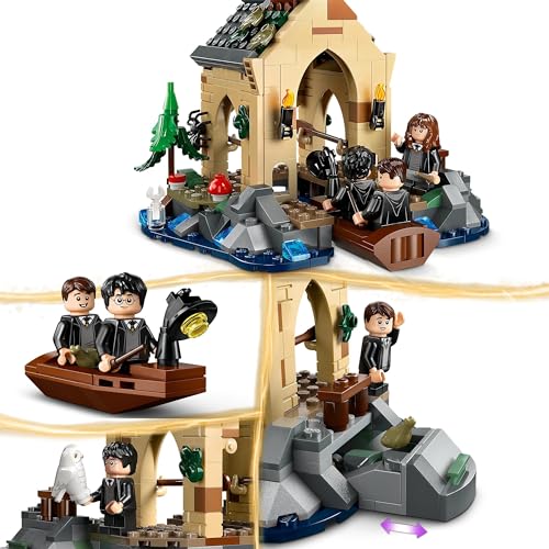 LEGO Harry Potter Hagrid’s Hut: An Unexpected Visit, Toy House for 8 Plus Year Old Kids, Boys & Girls, Includes Dragon and Dog Figures plus 5 Character Minifigures Hermione & Ron, Gift Idea 76428