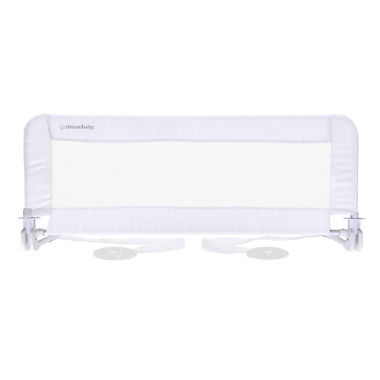 Dreambaby Phoenix Toddler Bed Rail - Foldable & Portable Bed Safety Barrier - Suitable for Flat Bed Bases Up to King Size Mattress - Measures 110cm Wide x 45.5cm Tall - White - Model F719