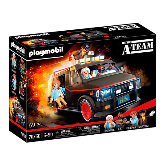 PLAYMOBIL 70750 The A-Team Van - im ikonischen Design, Für A-Team Fans, Sammler und Kinder, 5 - 99 Jahre