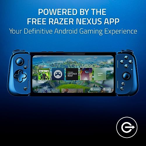 Razer Kishi V2 - for Android Mobile Gaming Controller (Universal Fit with Extendable Bridge, Streaming PC, Console Games, Ergonomic Design, Powered by the Nexus App)