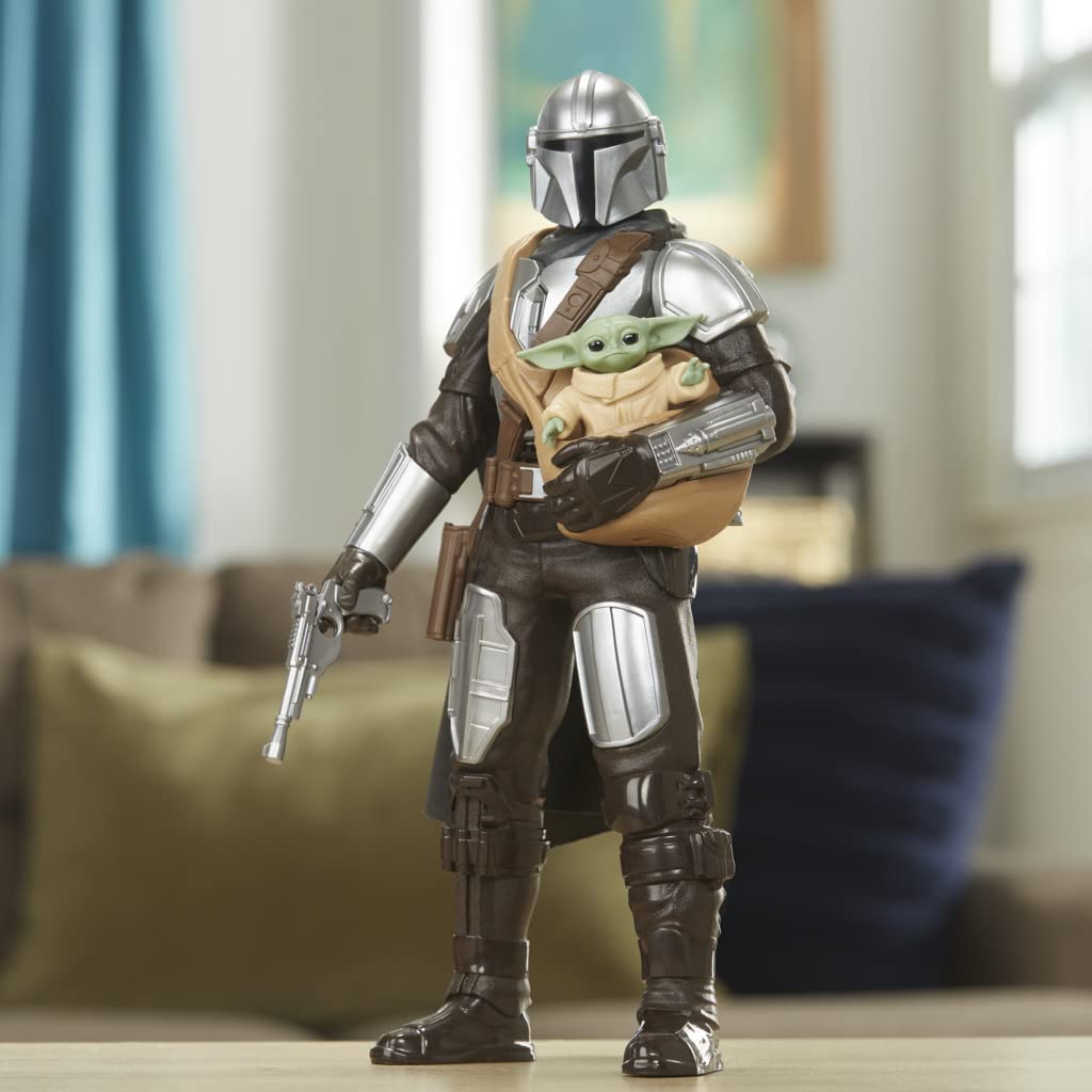 Star Wars - Galactic Action - The Mandalorian & Grogu - 12" Scale Interactive Electronic Figures Toys for Kids - Age: 4+