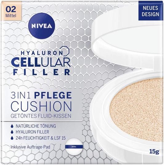 NIVEA 3-in-1 Anti-Age Care Pillow for Natural Tint and Moisture, for Medium Skin Types, 15 ml