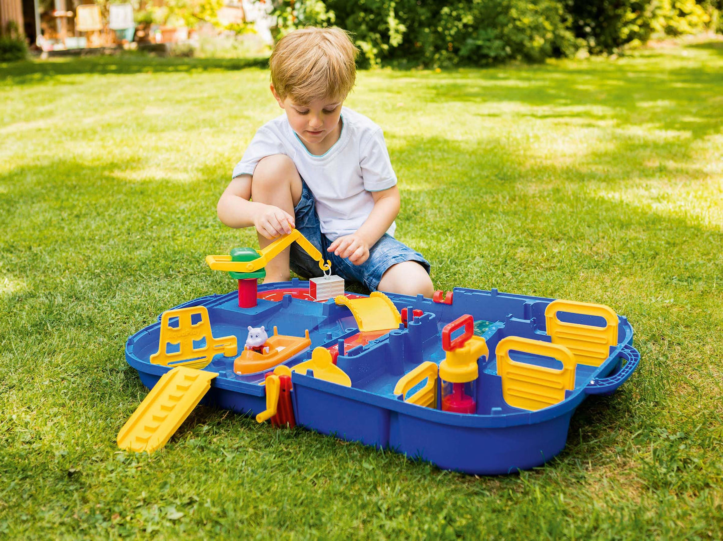 Aquaplay 8700001516 Waterway Set "Lock Box" 25 Pieces
