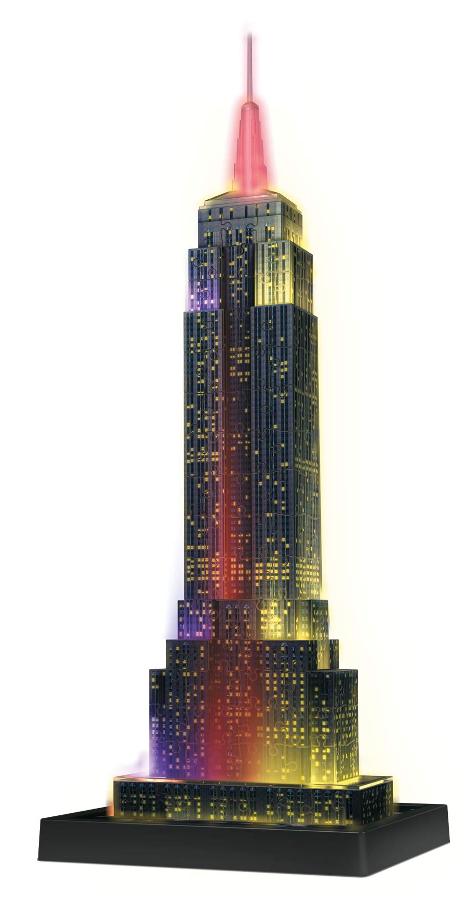 Ravensburger Statue of Liberty 108 Piece 3D Jigsaw Puzzle for Adults and Kids Age 8 Years Up - Night Edition with LED Lighting - New York USA