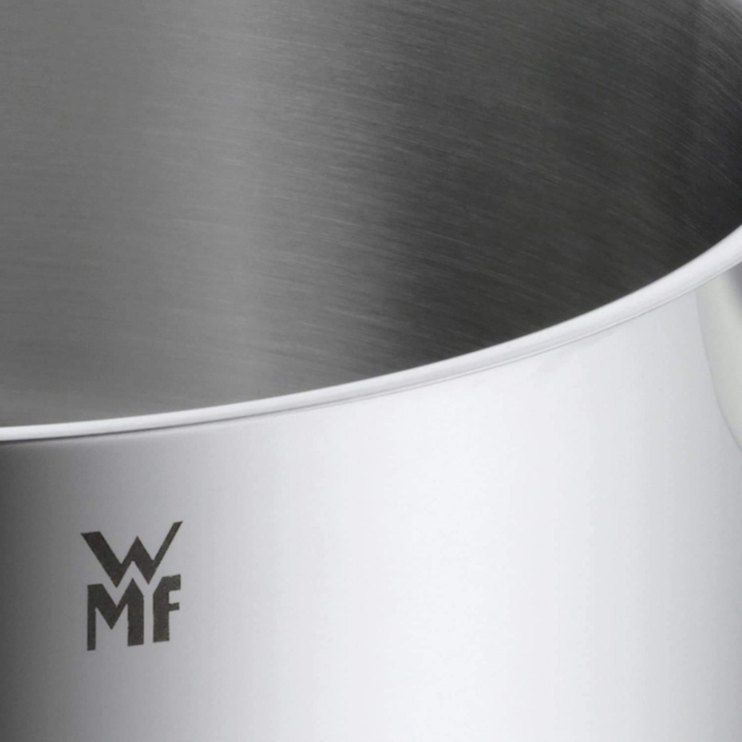 WMF High Casserole Approx 3.7L Diadem Plus Pouring Rim Glass Lid Cromargan Stainless Steel Polished Suitable for Induction Hobs Dishwasher Safe