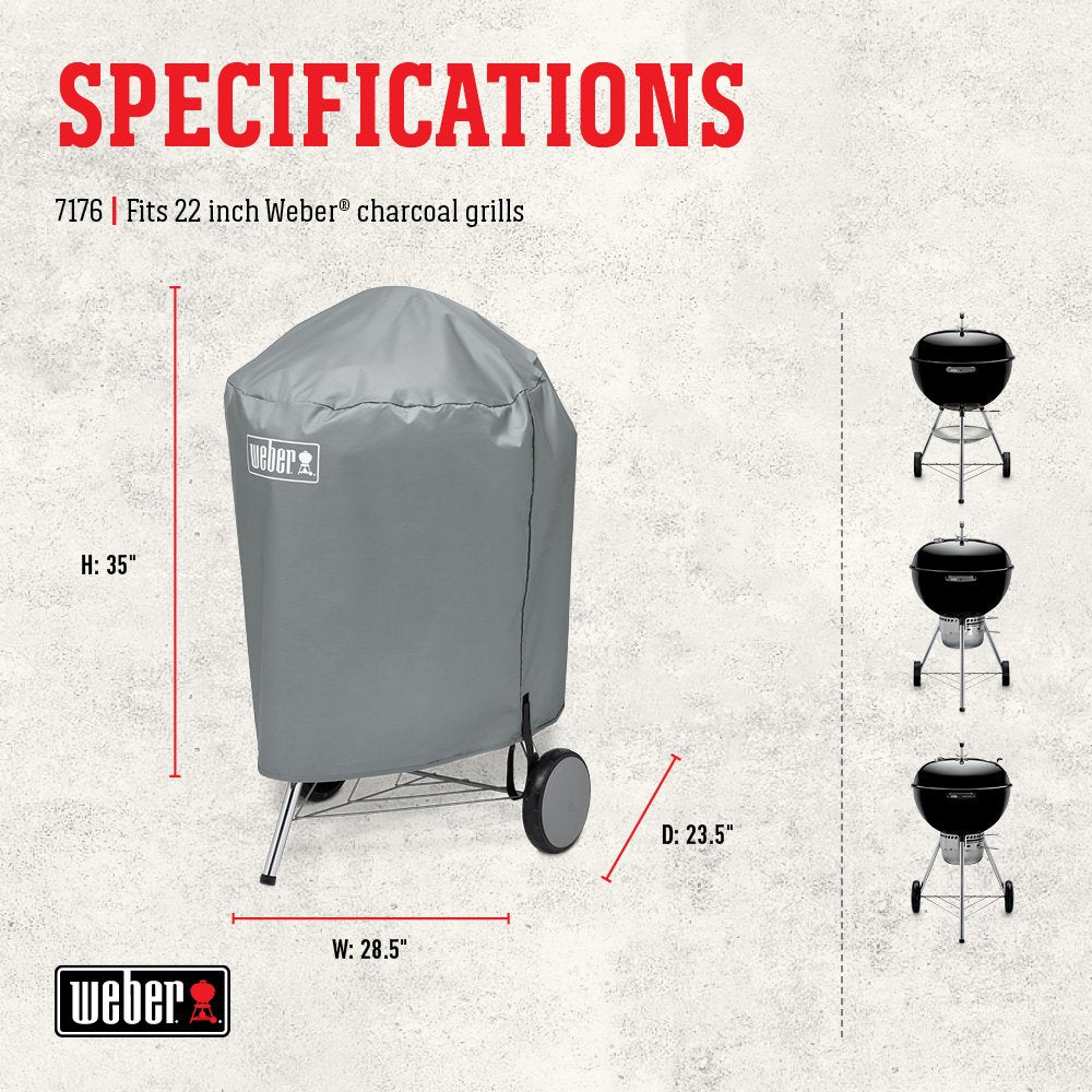 Weber Grillabdeckung, passend für 57 cm Holzkohlegrills