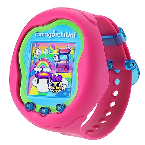 TAMAGOTCHI Bandai Uni Pink Shell Uni The Next Generation of Virtual Reality Pet connecting to the Tamaverse