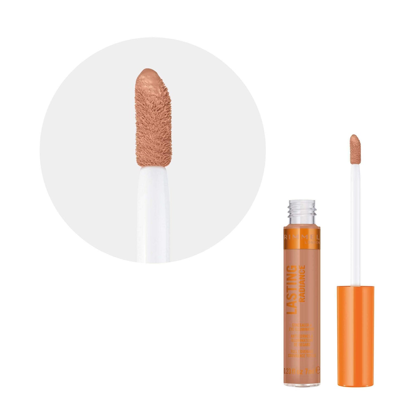 Rimmel Lasting Radiance Full Coverage Concealer and Eye Illuminator, SPF 25, 80 Chestnut (Rimmel Wake Me Up Concealer Upgrade)