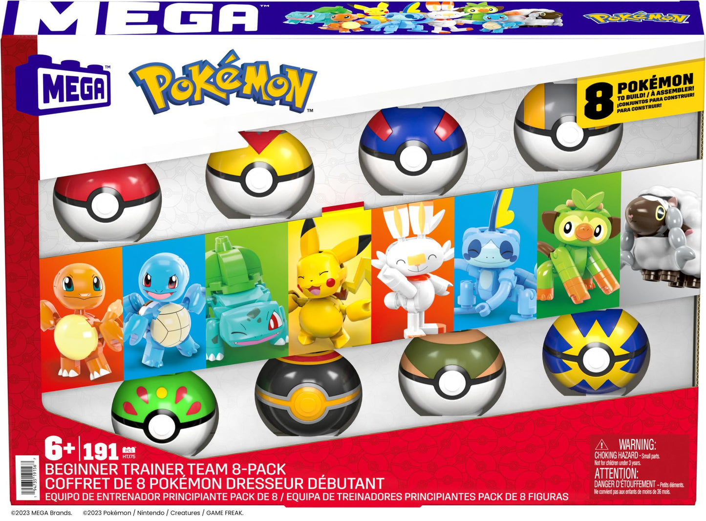 MEGA Pokemon Building Toys Set Fire-Type Trainer Team