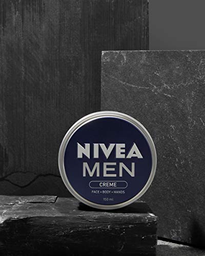 NIVEA Men Creme Pack of 5 (5 x 150 ml), Intensive Everyday Face, Body and Hand Cream with Vitamin E, Moisturising Cream For The Whole Body