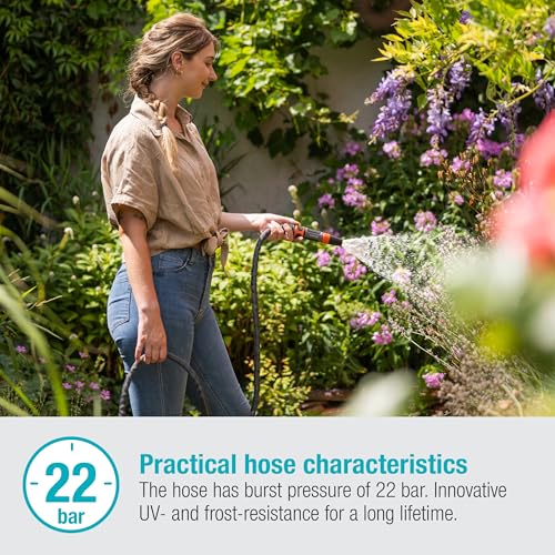 Gardena Liano Life Textile Hose 1/2 inch, 30m: Highly flexible textile garden hose, with PVC inner tube, no kinking, lightweight, weather-resistant (18457-20)