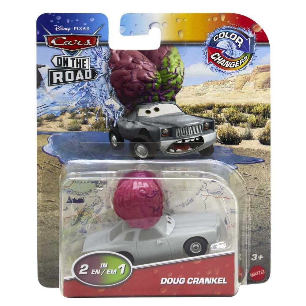 Mattel Disney Cars Color Changers 2023 On The Road Doug Crankel 1:55 Scale Toy Car