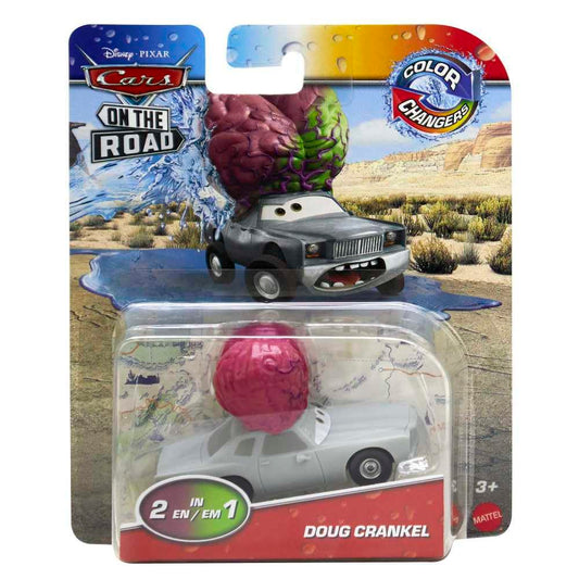 Mattel Disney Cars Color Changers 2023 On The Road Doug Crankel 1:55 Scale Toy Car