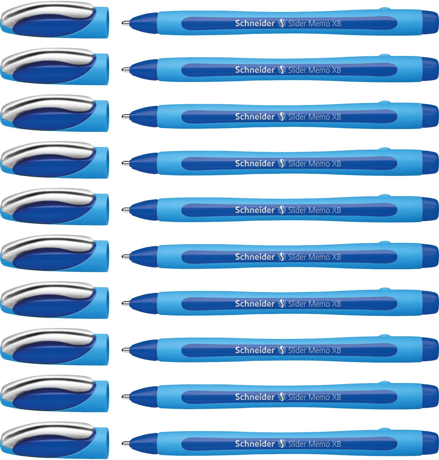 Schneider Slider Memo XB 150203 Ballpoint Pen Blue Pack of 10