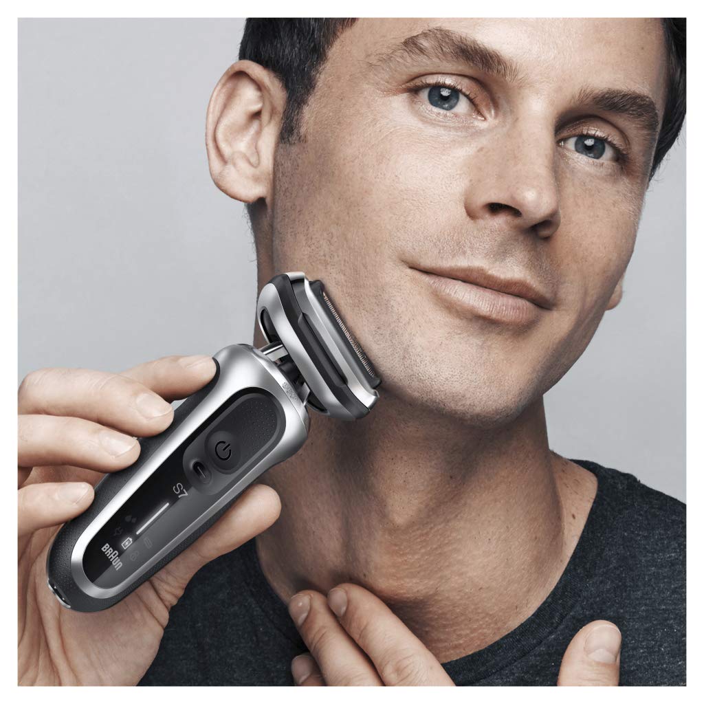 Braun Series 7 Electric Shaver ORIGINAL Replacement Head, Easily Attach Your New Shaver Head, Compatible With New Generation Series 7 Shavers, 73S, Silver