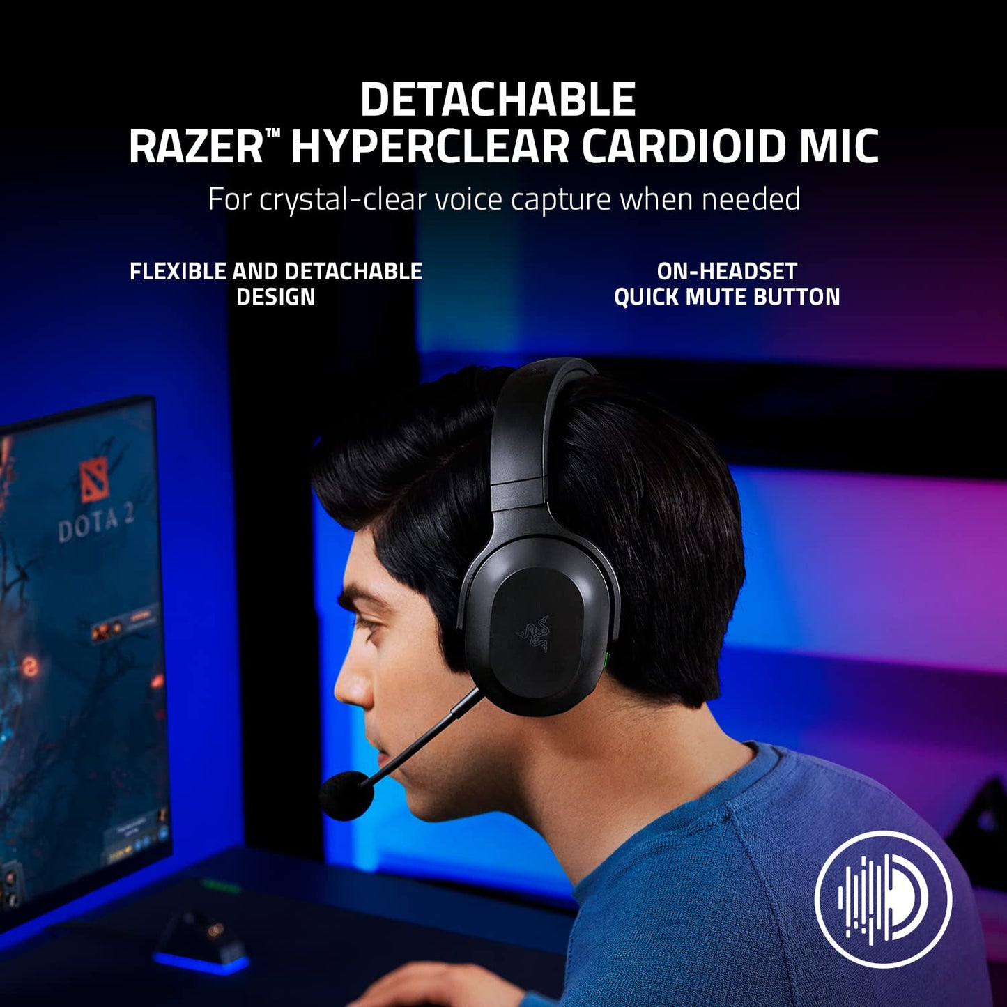 Razer Barracuda - Wireless Multi-platform Gaming and Mobile Headset