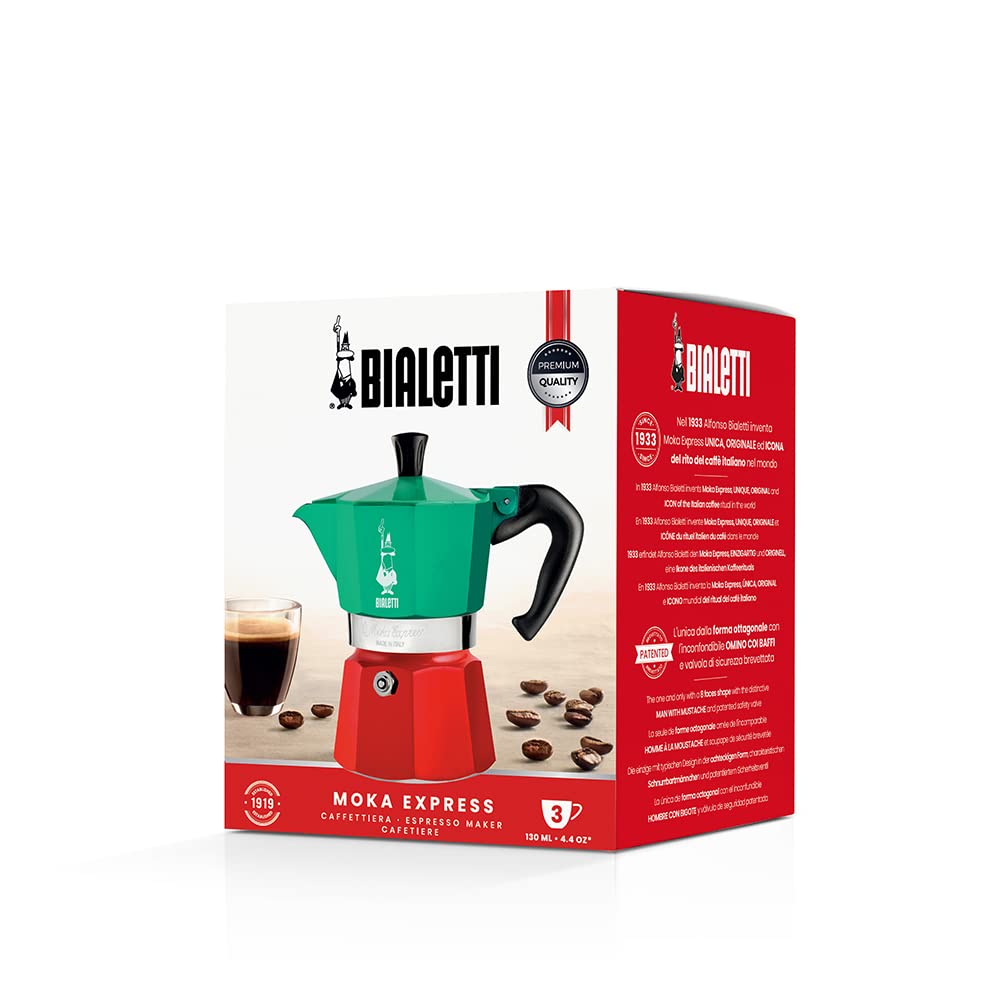 Bialetti Moka Express Italia Collection (Tricolor)